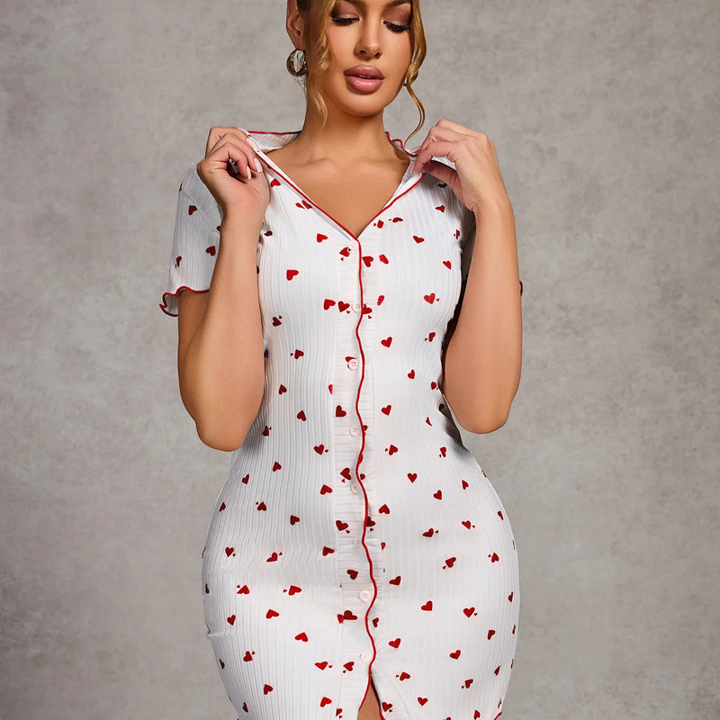 Sexy Nightgown Sleeping Woman Sleepwear Women Homewear | SAMAG