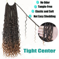 1/7 Packs Goddess Box Braids 10-24Inch Pre-looped Boho Box Braids With Curly Ends 3X Crochet Braids Hair Synthetic Braiding Hair
