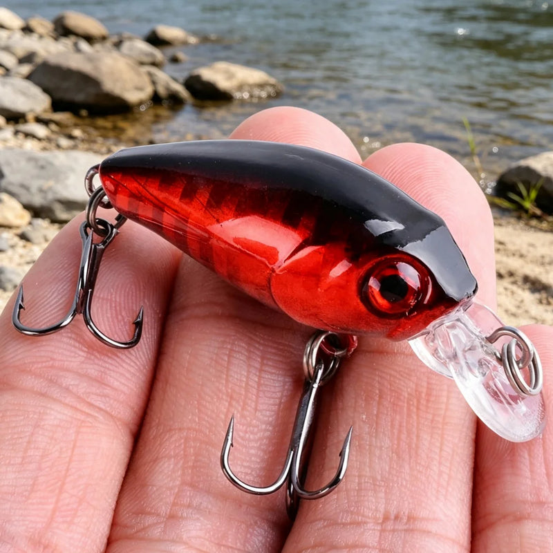 Fishing Lures Minnow Sinking Wobbler Carp Hard Bait 4.5cm | SAMAG