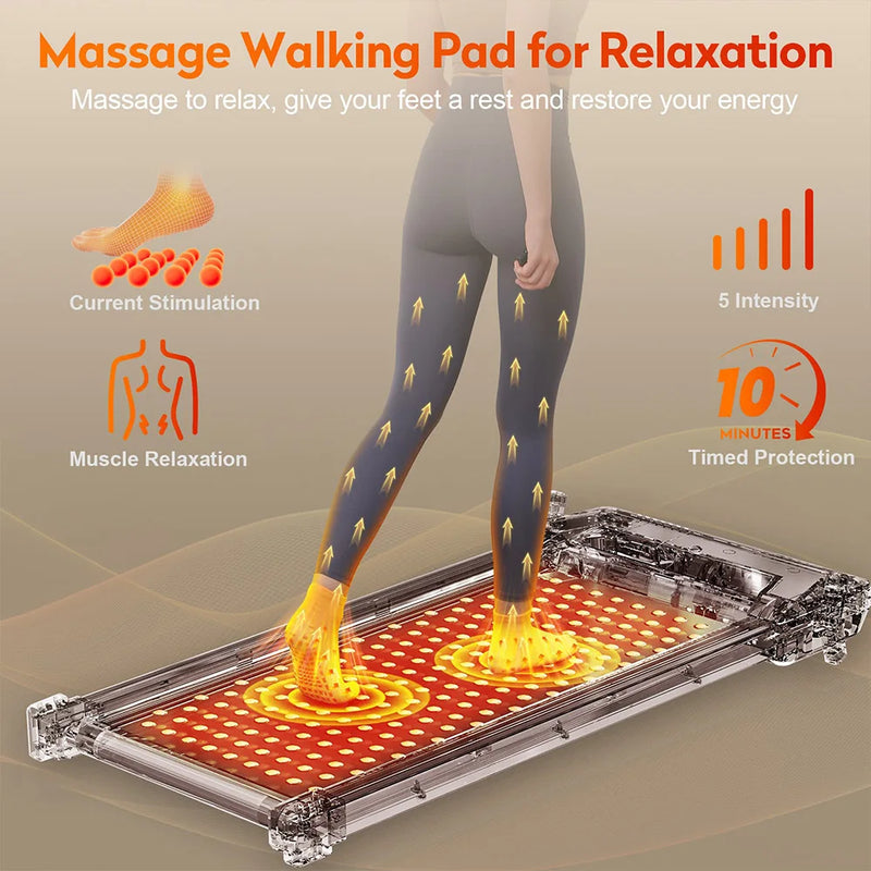 Akluer 520 Dual-Sided Under Desk Treadmill with Shiatsu | SAMAG