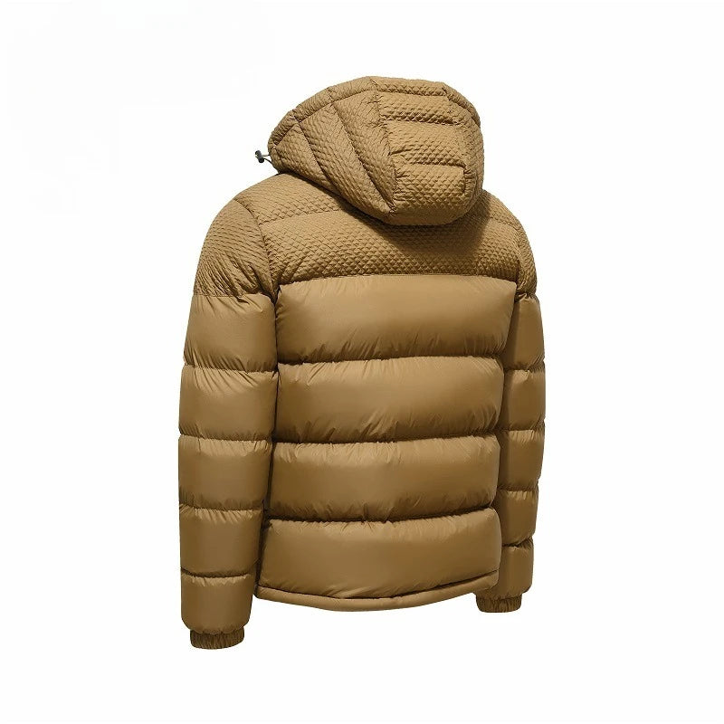 Winter Graphene Self-heating Puffer Jackets Men Thick Windproof Hooded Padded Jacket High Quality Ultralight Down Parka Coat Man