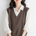 Sweater Vest Spring Autumn Warm Fashin Korean Soft Loose - View 7 | SAMAG