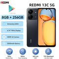 Redmi 13C 5G Smartphone 8GB+256GB, Dimensity 6100+, 6.74'' 90Hz Display, 50MP AI Camera, 5000mAh Battery, Dual SIM Phone