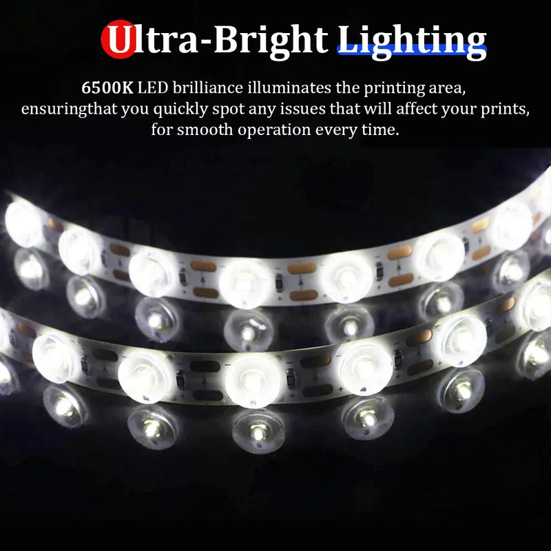 For A2L/A1/A1 Mini LED Light New upgrade Induction control 6500K High Brightness Lighting Heat-Resistant Durability 3D printer