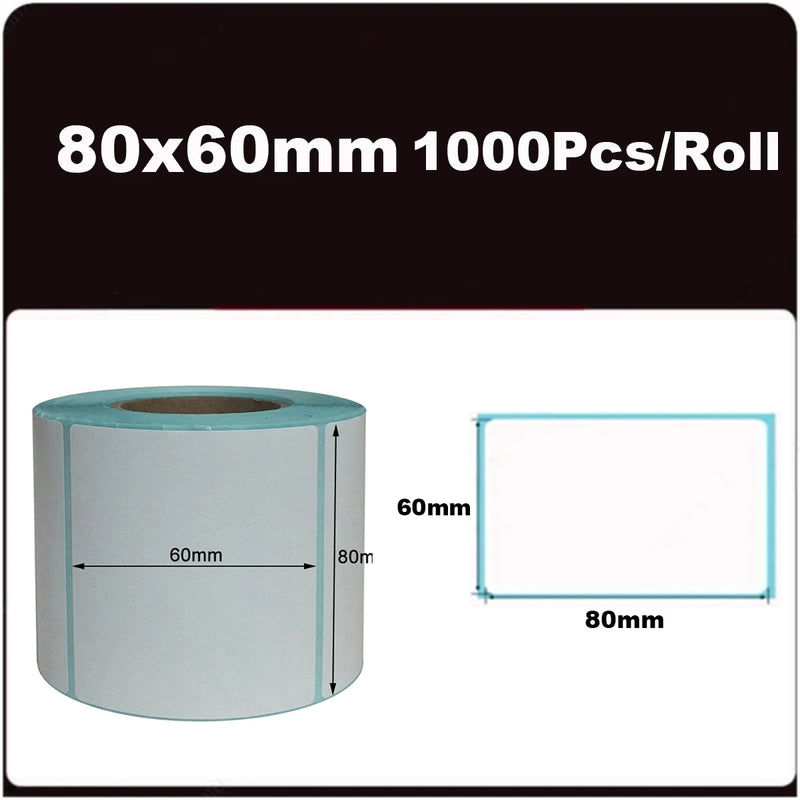 700pcs/Roll 40*20/40*30/50*30mm Print Supplies Thermal Label Sticker Paper Waterproof Supermarket Price Blank Label Direct Print