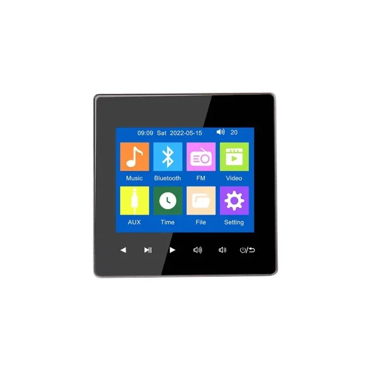 Home Bluetooth Wall Amplifier Background Music Host Control System Mini Touch Key Ceiling Speaker Audio Panel U Disk And TF Card