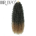14"Curly Passion Twist Crochet Hair Synthetic Yanky Twist Braiding Hair Extensions Pre-twisted Pre-Looped Senegalese Twist Hair