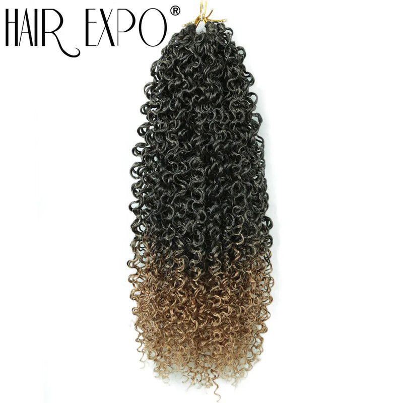 14"Curly Passion Twist Crochet Hair Synthetic Yanky Twist Braiding Hair Extensions Pre-twisted Pre-Looped Senegalese Twist Hair