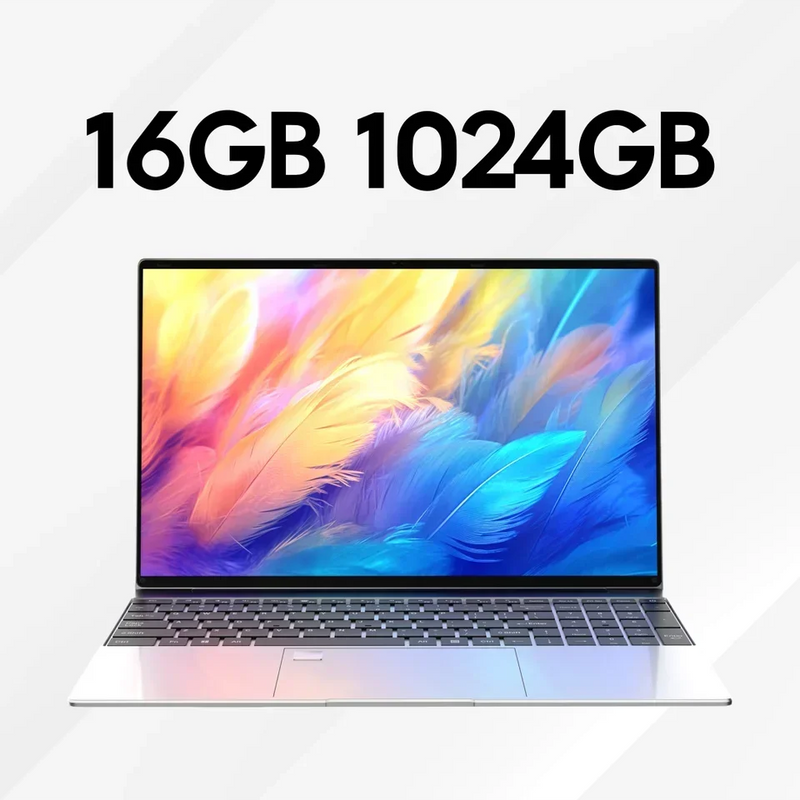 2026 New Ultra Slim Laptop Intel Core i7 8650U 15.6" 32GB RAM 2TB SSD Gaming PC Office Study Computer PC Windows 11 Pro