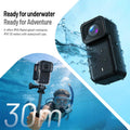 ANSVICAM 4K Mini HD Wifi Action Camera 6-axis Stabilization Motorbike POV Camera Sports Magnetic Wearable Waterproof Thumb Cam