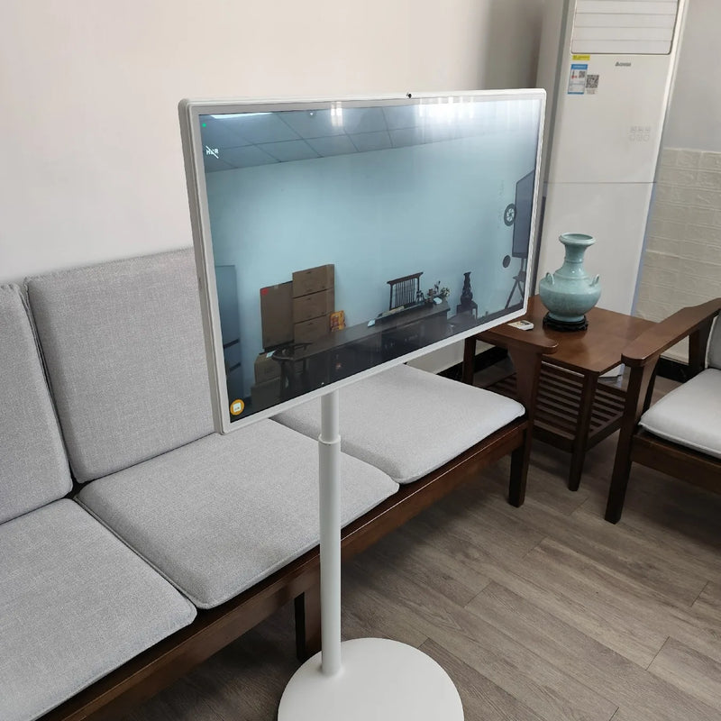 22/24/27/32 Inch Portable Tv on Stand Touch Screen Android Wireless Display With Built-In Mike Camera 4-7H Battery Life