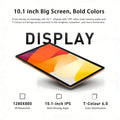 Android 15 tablet, 10.1-inch tablet, 8GB + 256GB, expandable, 2-in-1 tablet with keyboard, protective case, stylus, octa-core