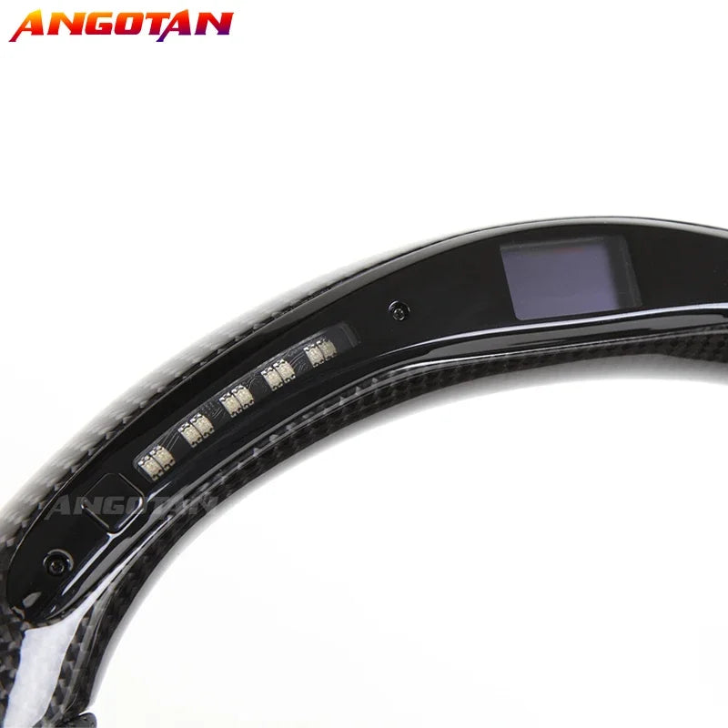 LED Carbon Fiber Steering Wheel For McLaren 720S 600LT 540C 12C 2017-2021 Racing Wheel With Trim Cover 720s Steering Wheel