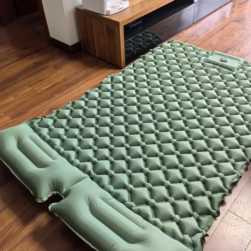 ! Upgrade! Double Air Mattress Camping Blow Up Bed | SAMAG