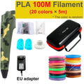 3D Pen 3d Printing Pen Children DIY Drawing Pens PLA Filament Birthday Christmas Boys Girls Gift For Kids With Travel Case
