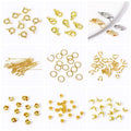 3mm/4mm 14K Gold Plated Brass Tiny Bead Caps For DIY Bracelet Necklace Making Findings Accessories,Supplies For Jewelry