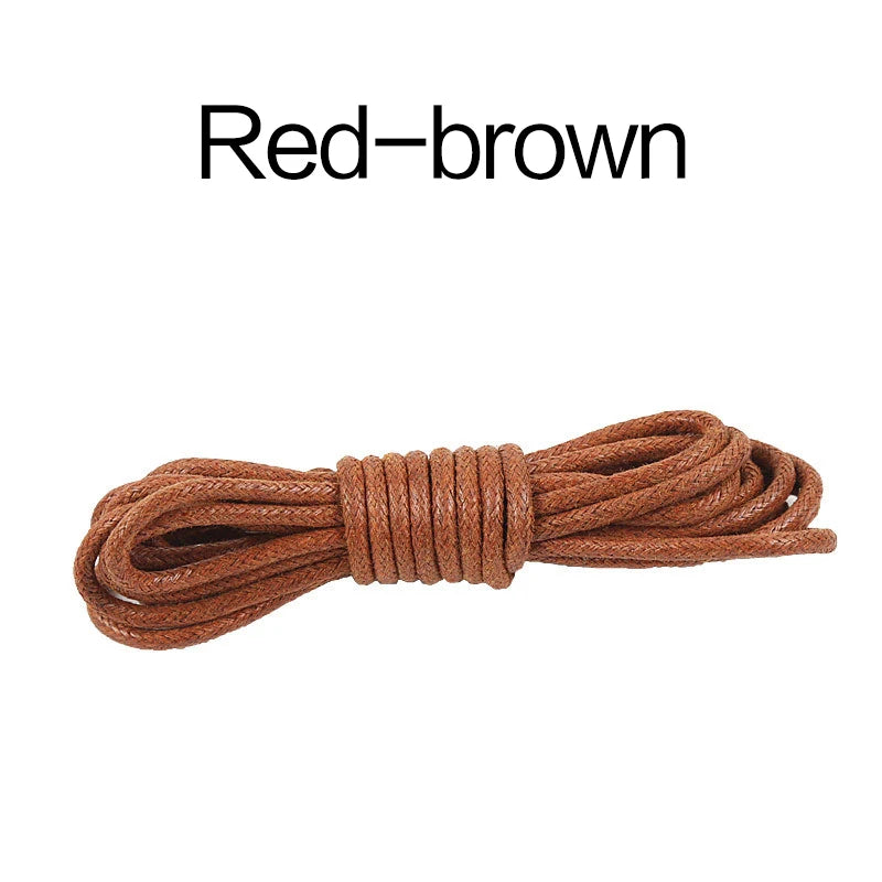 70/90/120/150/160CM Waxed Cotton Round Shoe laces Leather Shoes lace Waterproof ShoeLaces Men Boots Shoelace Shoestring
