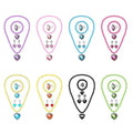 Children Girls Elsa Sofia Belle Princess Accessories Refinement Beading Necklace Bracelet Ring Earring Jewelry 5pcs Sets