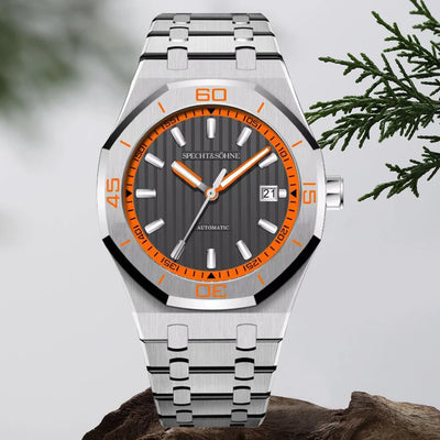 New Luxury Specht & Söhne Automatic Mechanical Watches Japan 8215 Movt Stainless Steel Watch Sapphire Crystal | SAMAG