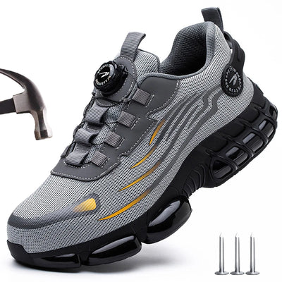 Rotating Button Work Safety Shoes Men Indestructible | SAMAG