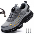 Rotating Button Work Safety Shoes Men Indestructible Steel Toe Shoes Security Work Sneakers Protective Safety Boots size 47 48