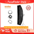 Godox 22x90cm 30x120cm 35x160cm Rectangle Strip Honeycomb Grid Softbox for Bowens Mount Softbox Elinchrom Studio Flash