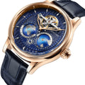 SEAKOSS Luxury Double Earth Rotating Men's Mechanical Watch Automatic Movement Waterproof Clock Pilots - Visuel 9 | SAMAG