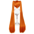 Osana Najimi's Orange Double Tigers With Long Ponytail In 'Sick Beauty Simulator' High Heat Resistant Synthetic Wigs