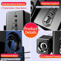 Computer Speakers Home Theater System PC Bass Subwoofer Bluetooth Speaker Music 4D Surround Soundbar For Boombox Desktop Laptop
