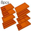 1 Set, (Including 8PCS) Flocking Jewelry Box Jewelry Tray