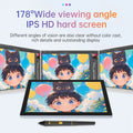 Portable Graphics Drawing Tablet  BOSTO BT-101A10.1 Inch IPS Screen Display with Finger Touch Anti-glare 16384 Pressure Level