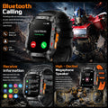 New Bumblebee Military Smart Watch 1000mAh Bluetooth Call LED Flashlight BP Monitor 100+Sports 5ATM Waterproof For iOS Android