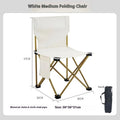 Outdoor Foldable Chair Camping Chair with Side Pocket Picnic Oxford Cloth Chairs Portable Beach Fishing Chairs Outdoor Chair
