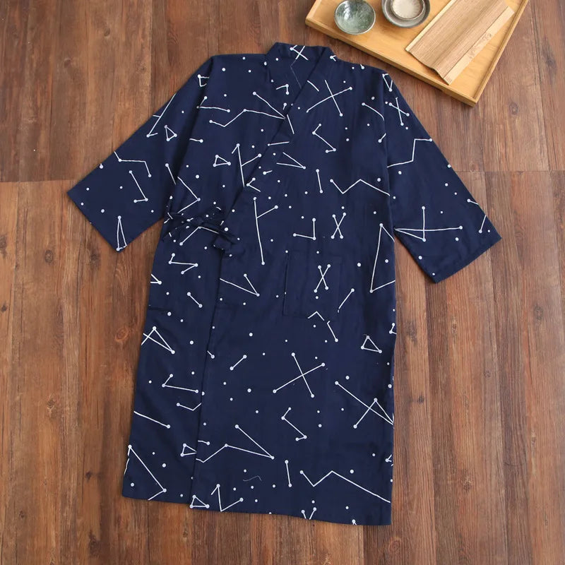 Japanese-style Kimono Pajamas Summer New 100% Cotton | SAMAG
