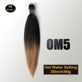 Kanekalon 26inch Hot Water Set Pre Stretched Jumbo Braiding Hair Box Twist Braids Synthetic Hair Extensions For Women Soft Yaki