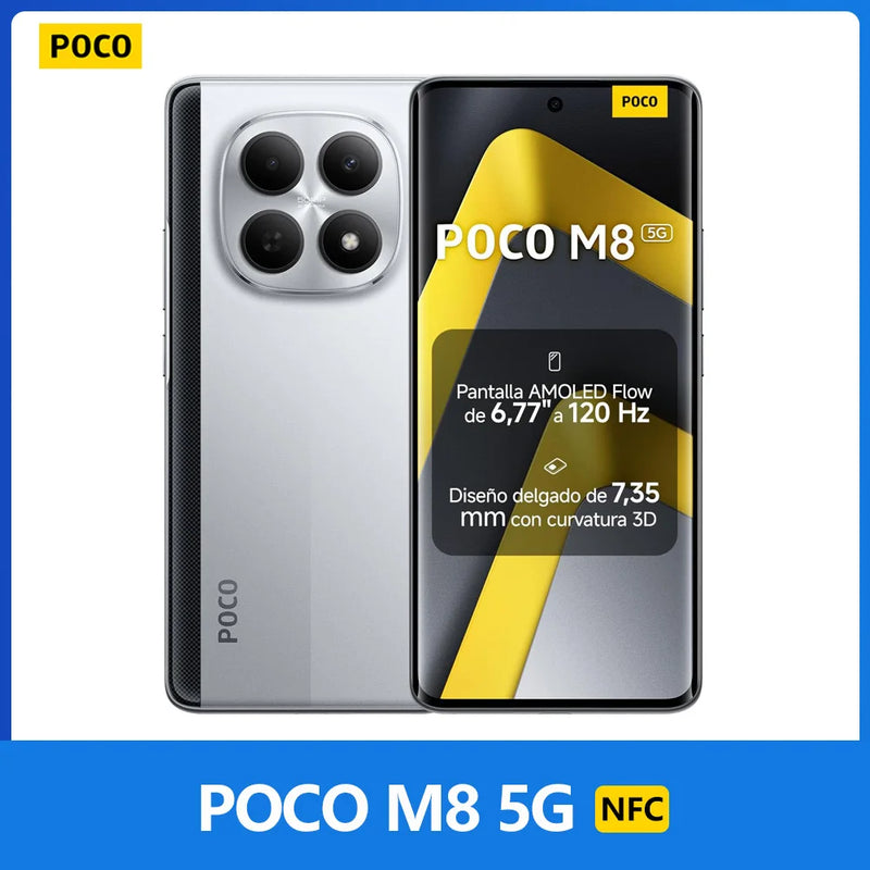 POCO M8 5G, NFC, Snapdragon® 6 Gen 3, 6.77" Flow AMOLED Display 120 Hz, 50 MP Camera, 5520 mAh, IP65