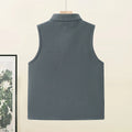 Men's High-quality Velvet Vest Autumn Winter Lightweight Outdoor Casual Vest Camping Fishing Zipper Vest Work Clothes