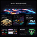 Teclast T70 Tablets 14" 2K Display Max.20GB 128GB MTK Helio G100 10000mAh Battery LTE Dual SIM Android 15 Tablet Global Version