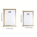 3pcs Magnetic Wall Frame, Self-Adhesive & Removable for Photos Notes, Black White Matte Minimalist Home Office Decor