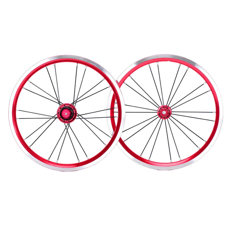 Litepro 16Inch  Folding Bicycle Wheelset Disc V Brake 74x130 100x135MM 20MM 11S 4Sealed Bearing Wheels Alloy Rims