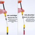 Ink Pen Fountain Syringe Converter Spring Filler Tool Absorber Refills Filling Refill School Supplies for JINHAO HONGDIAN MAJOHN