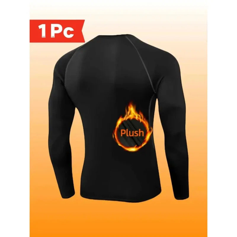 Men's Thermal Underwear Set Warm Breathable Home Wear Solid Color Versatile Sweat-Absorbing Sports Base Layer Autumn Winter