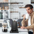 SMANG 1200W Gooseneck Electric Kettle 1L Temperature Control Coffee Kettle Pour Over Coffee Kettle Coffee and Tea Kettle