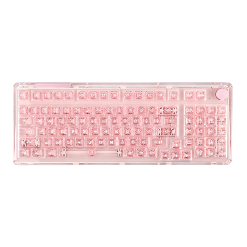 KiiBOOM Phantom 98 98-key Hot-swappable Wired/Bluetooth5.0/2.4GHz Wireless Acrylic Gasket Mechanical Keyboard