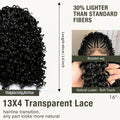 16inch African Braided Hair Wigs Synthetic 13x4 Lace Frontal Cornrow Braids Wig Short Braiding Wig  for Black Women