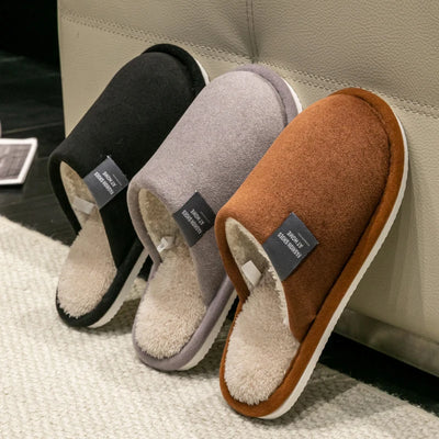 Winter Warm Slippers Men House Non Slip Soft Shoes | SAMAG