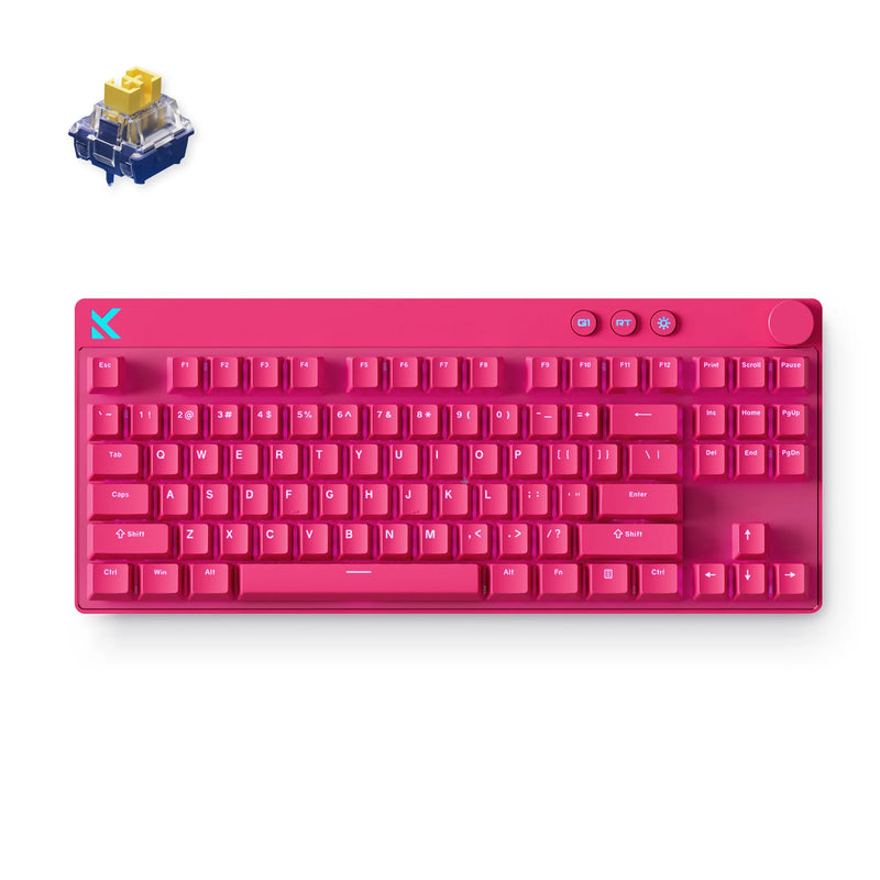 MCHOSE Mix 87 Magnetic Switch Gaming Keyboard Hall Effect 0.08ms Ultra-Low Latency 0.001mm Precision Office Wired Keyboard