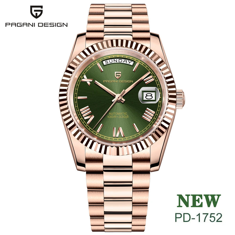 PAGANI DESIGN New Luxury Automatic Watch For Men Mechanical Wristwatch Sapphire crystal waterproof Stainless steel Men Watch