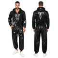 Men Waterproof Glossy Jacket Tops with Jogging Pants Hip | SAMAG