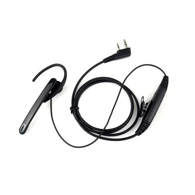 BAOFENG UV-5R Walkie Talkie Headset with Mic PTT 2 Pin Earphone Noise Reduction Stretchable For UV-21 PRO Quansheng K5 K6